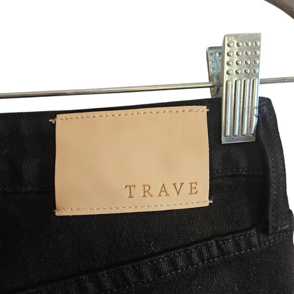 Faye Demi Boot Jean With Slit in Paint it Black Colorway - Picture 8 of 11